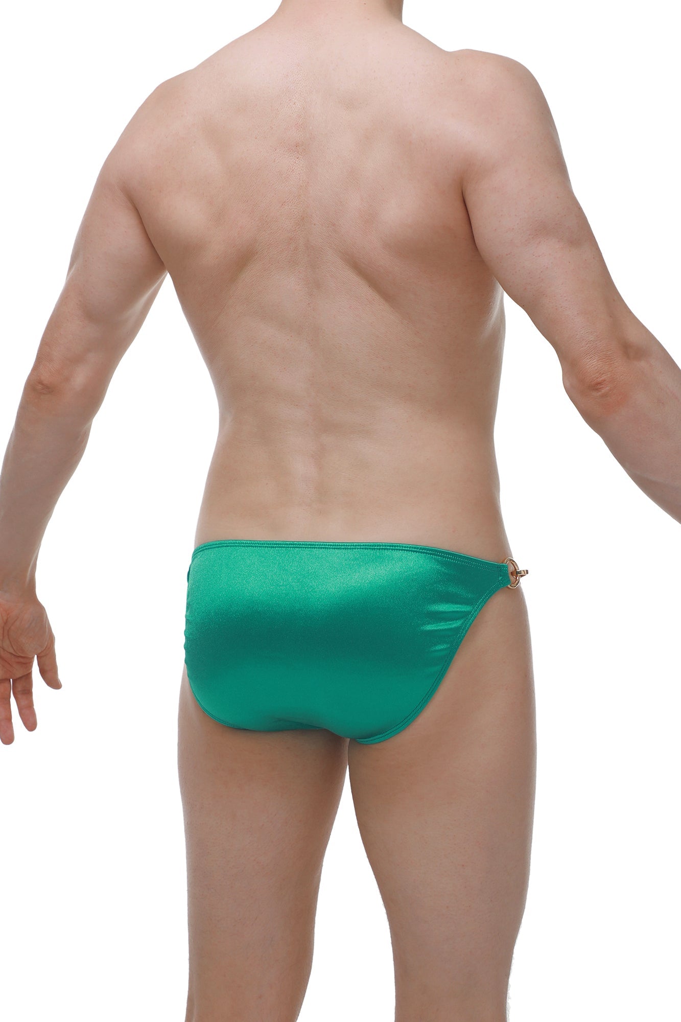Conguel Green Satin Bikini