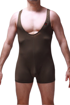 Body Boxer Malay Olive - PetitQ Underwear - Lingerie masculine sexy et sous-vêtements pour homme originaux