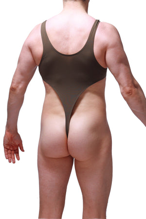 Body String Carbay Olive - PetitQ Underwear - Lingerie masculine sexy et sous-vêtements pour homme originaux