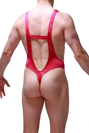 Body String Gonzac Joe Framboise - PetitQ Underwear - Lingerie masculine sexy et sous-vêtements pour homme originaux