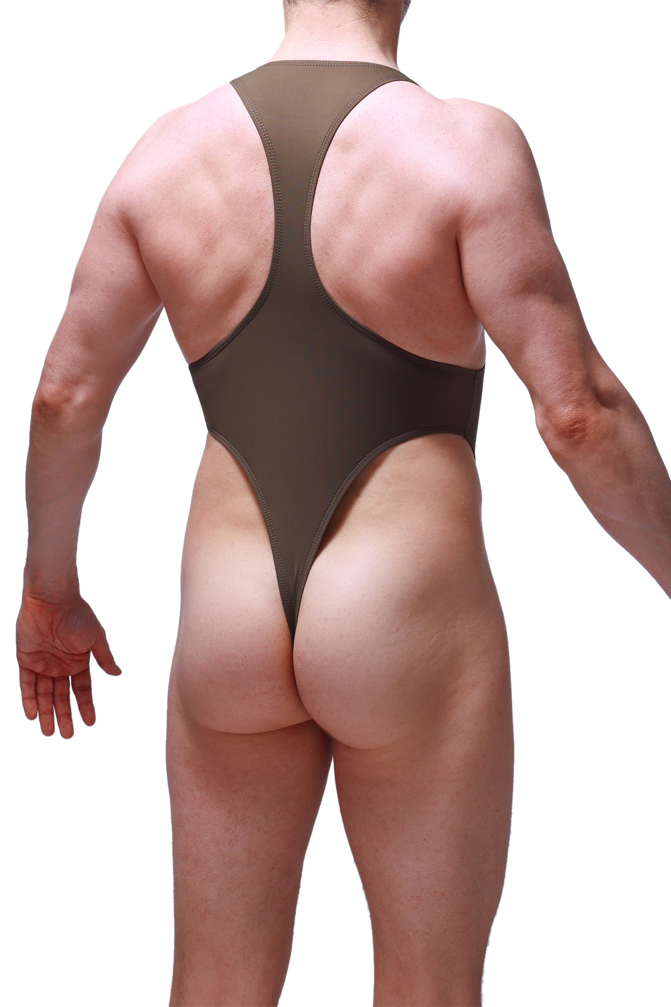 Body String Journy Olive - PetitQ Underwear - Lingerie masculine sexy et sous-vêtements pour homme originaux