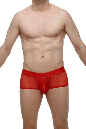 Boxer Ablon Rouge - PetitQ Underwear - Lingerie masculine sexy et sous-vêtements pour homme originaux