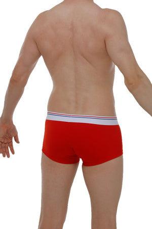 Boxer Chillax Modal Rouge - PetitQ Underwear - Lingerie masculine sexy et sous-vêtements pour homme originaux