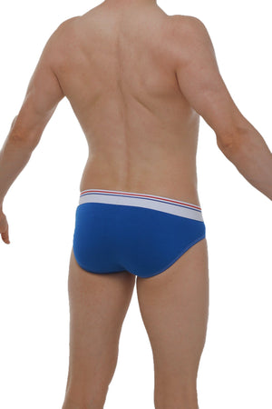 Slip Linay Bigout Bleu - PetitQ Underwear - Lingerie masculine sexy et sous-vêtements pour homme originaux