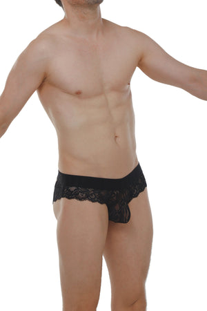 Slip Miers Dentelle Noir - PetitQ Underwear - Lingerie masculine sexy et sous-vêtements pour homme originaux