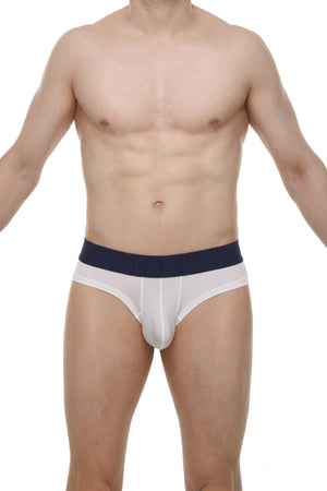 Slip Cheeky Skine Blanc - PetitQ Underwear - Lingerie masculine sexy et sous-vêtements pour homme originaux