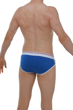Slip Retro Modal Bleu - PetitQ Underwear - Lingerie masculine sexy et sous-vêtements pour homme originaux