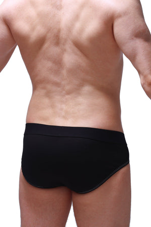Slip Dome Modal Noir - PetitQ Underwear - Lingerie masculine sexy et sous-vêtements pour homme originaux
