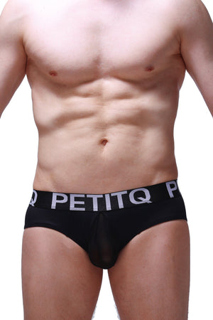 Slip Vic Noir - PetitQ Underwear - Lingerie masculine sexy et sous-vêtements pour homme originaux