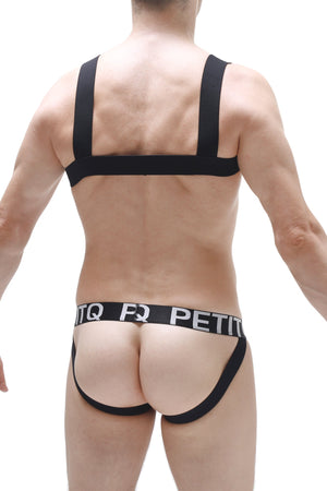 Harnais Ancille Noir - PetitQ Underwear - Lingerie masculine sexy et sous-vêtements pour homme originaux