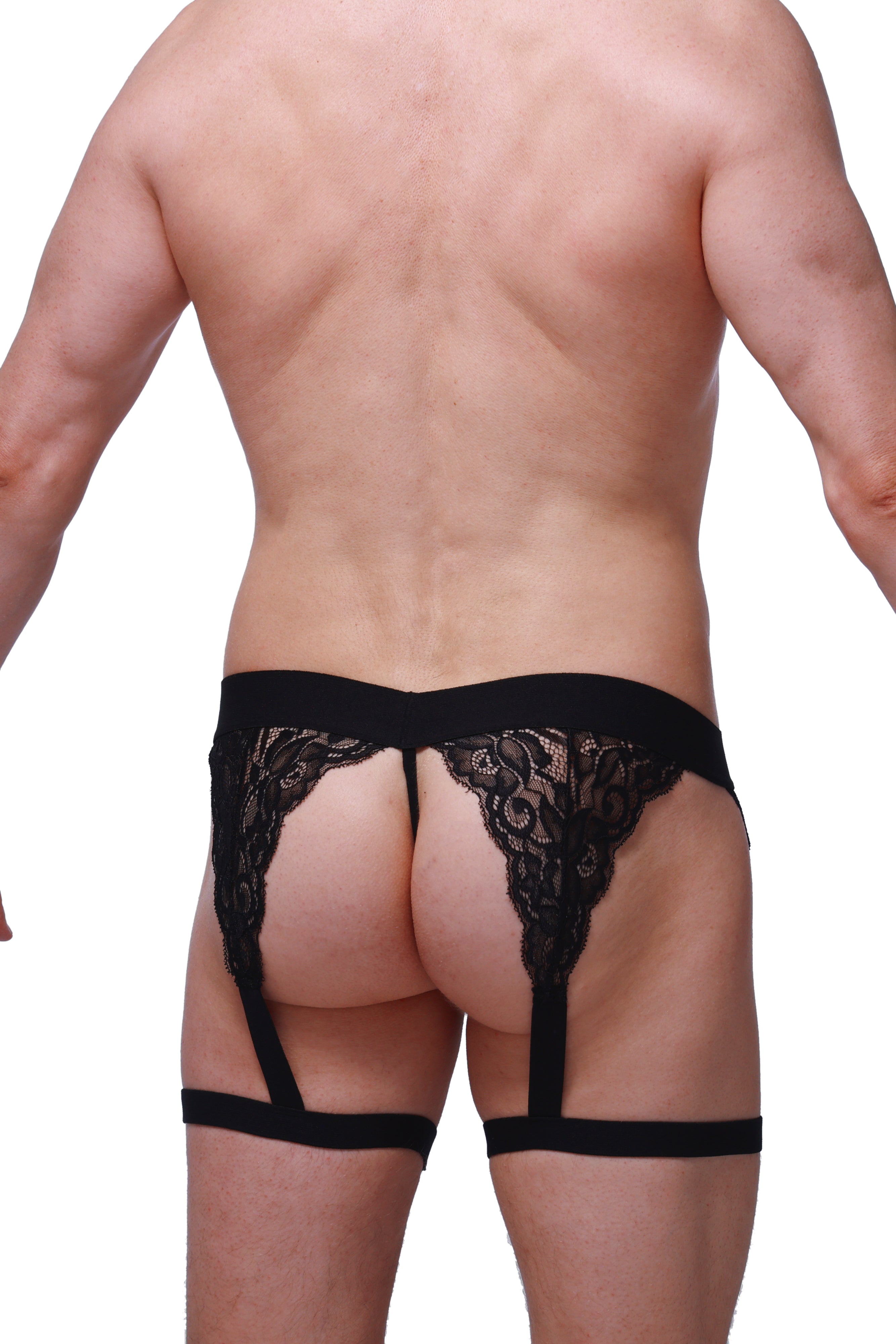 String Ficelle Lurris Noir - PetitQ Underwear - Lingerie masculine sexy et sous-vêtements pour homme originaux