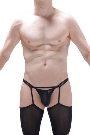 String Moulin Rouge PetitQ Noir - PetitQ Underwear - Lingerie masculine sexy et sous-vêtements pour homme originaux