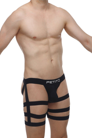 Jockstrap Bondage Noir - PetitQ Underwear - Lingerie masculine sexy et sous-vêtements pour homme originaux