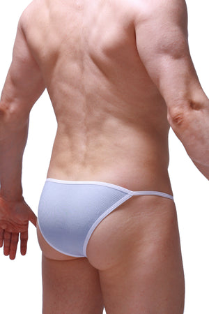 Kini Rib Bleu Ciel - PetitQ Underwear - Lingerie masculine sexy et sous-vêtements pour homme originaux
