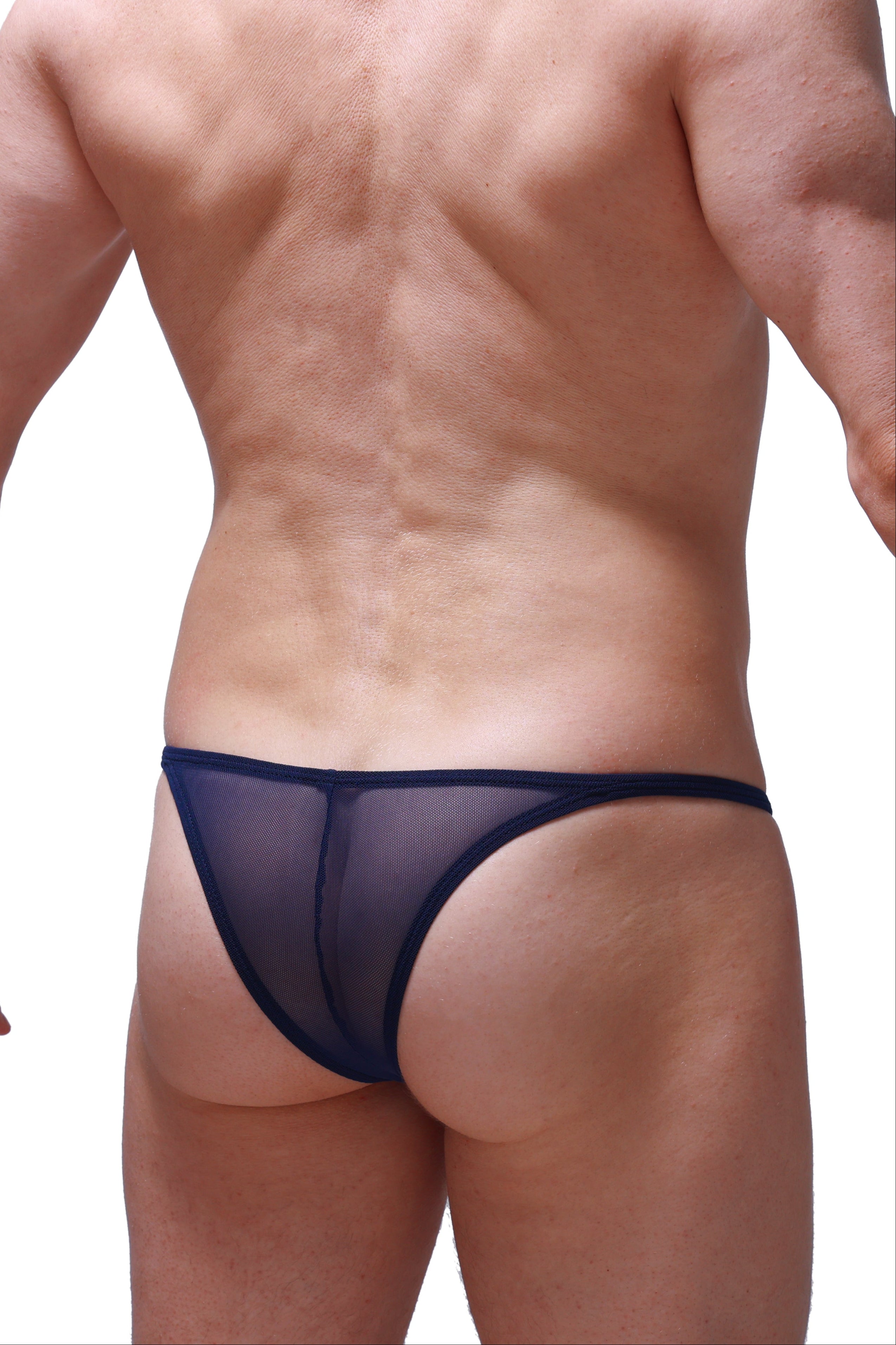 Blauer Plellis-Netzbikini