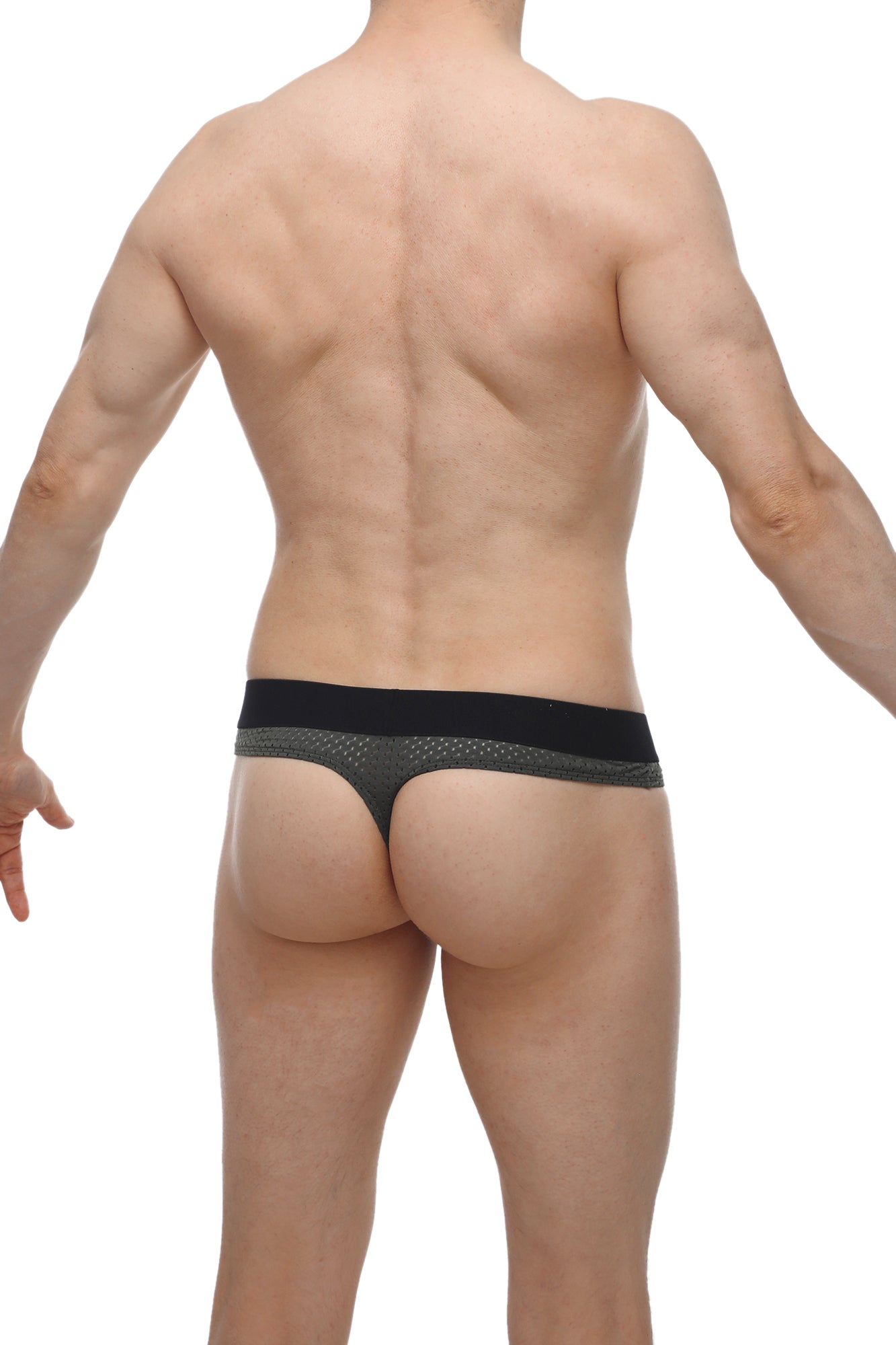 String Hole Cockring Bee Vert - PetitQ Underwear - Lingerie masculine sexy et sous-vêtements pour homme originaux