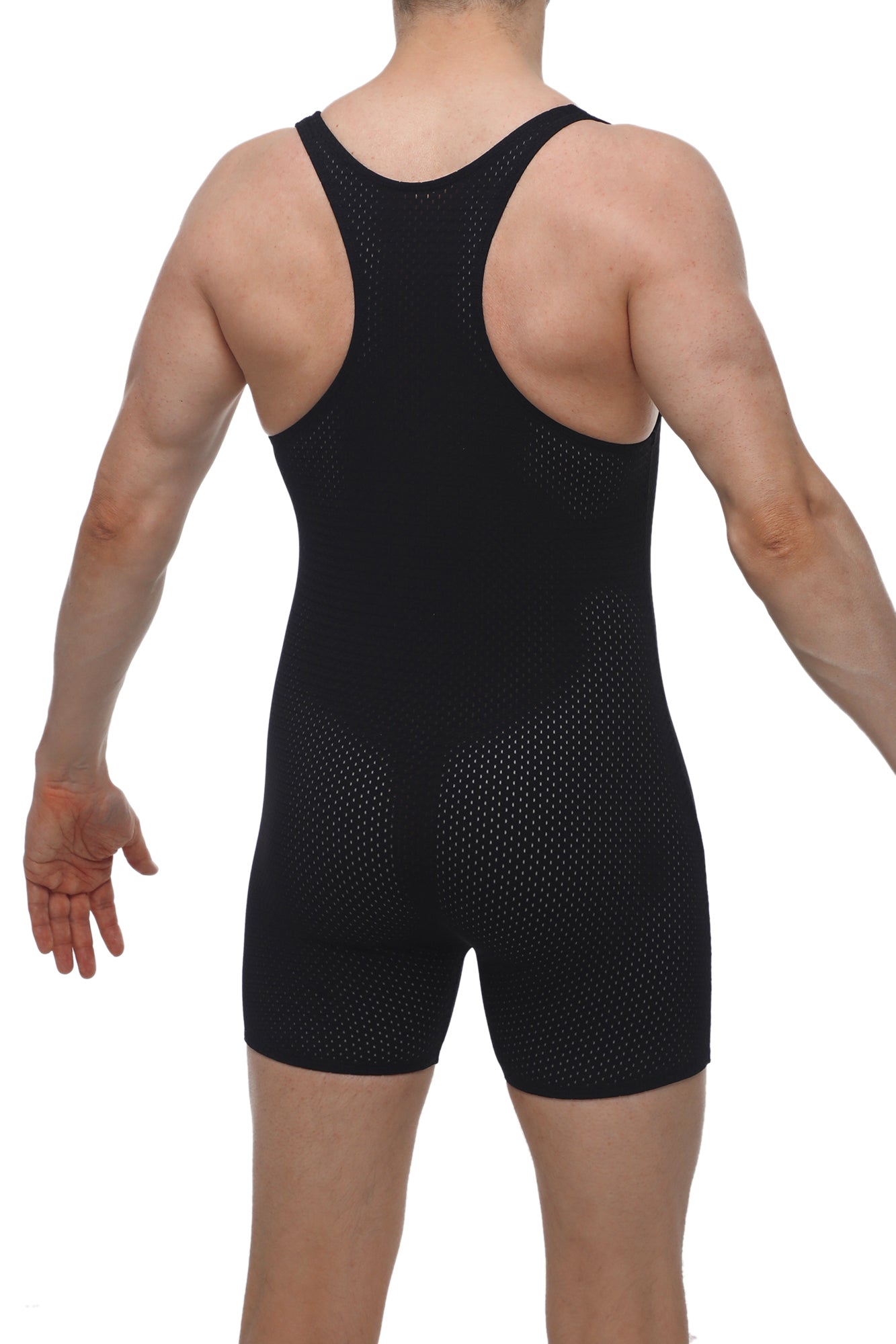 Singlet Bee Noir - PetitQ Underwear - Lingerie masculine sexy et sous-vêtements pour homme originaux