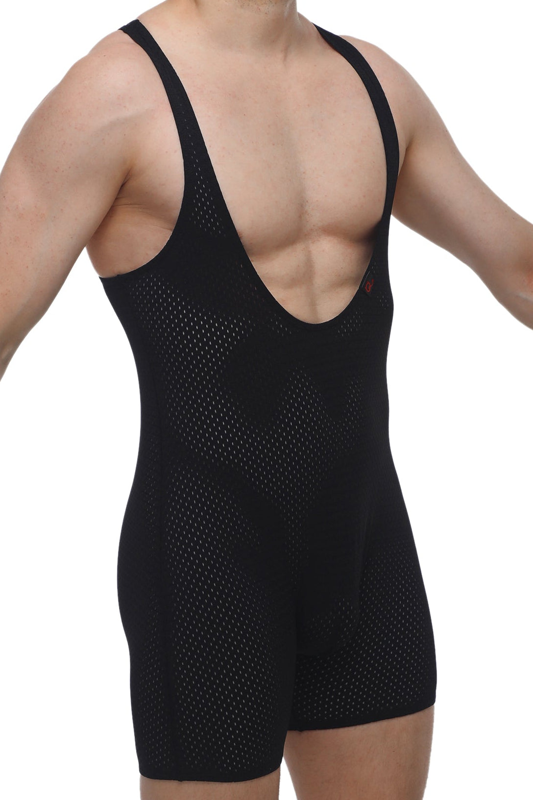 Singlet Bee Noir - PetitQ Underwear - Lingerie masculine sexy et sous-vêtements pour homme originaux