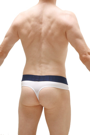 String Anjouin Blanc - PetitQ Underwear - Lingerie masculine sexy et sous-vêtements pour homme originaux