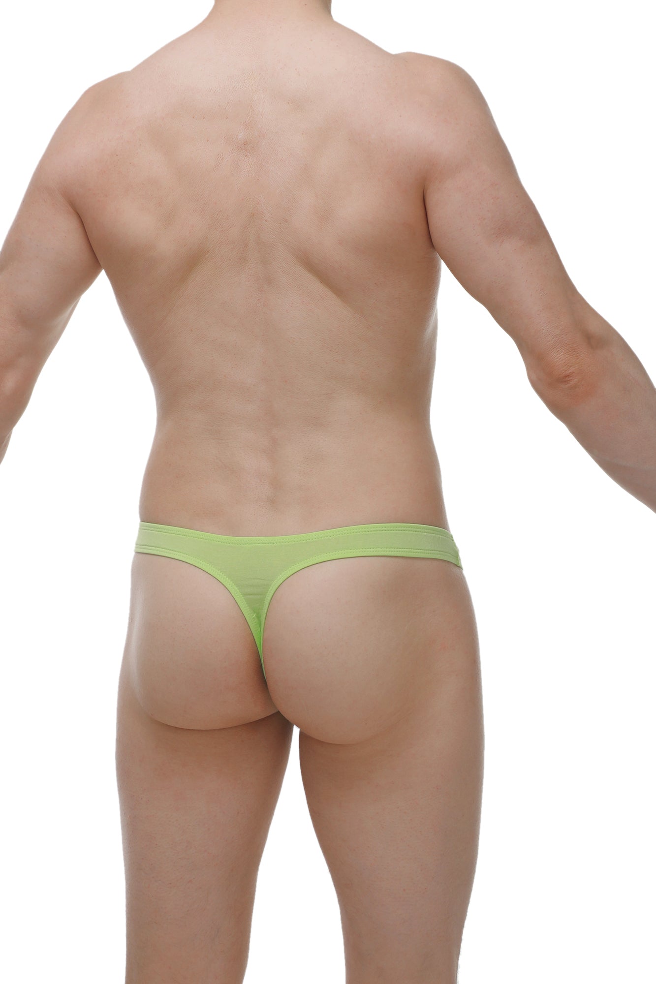 String Dome Bamboo Vert Pomme - PetitQ Underwear - Lingerie masculine sexy et sous-vêtements pour homme originaux