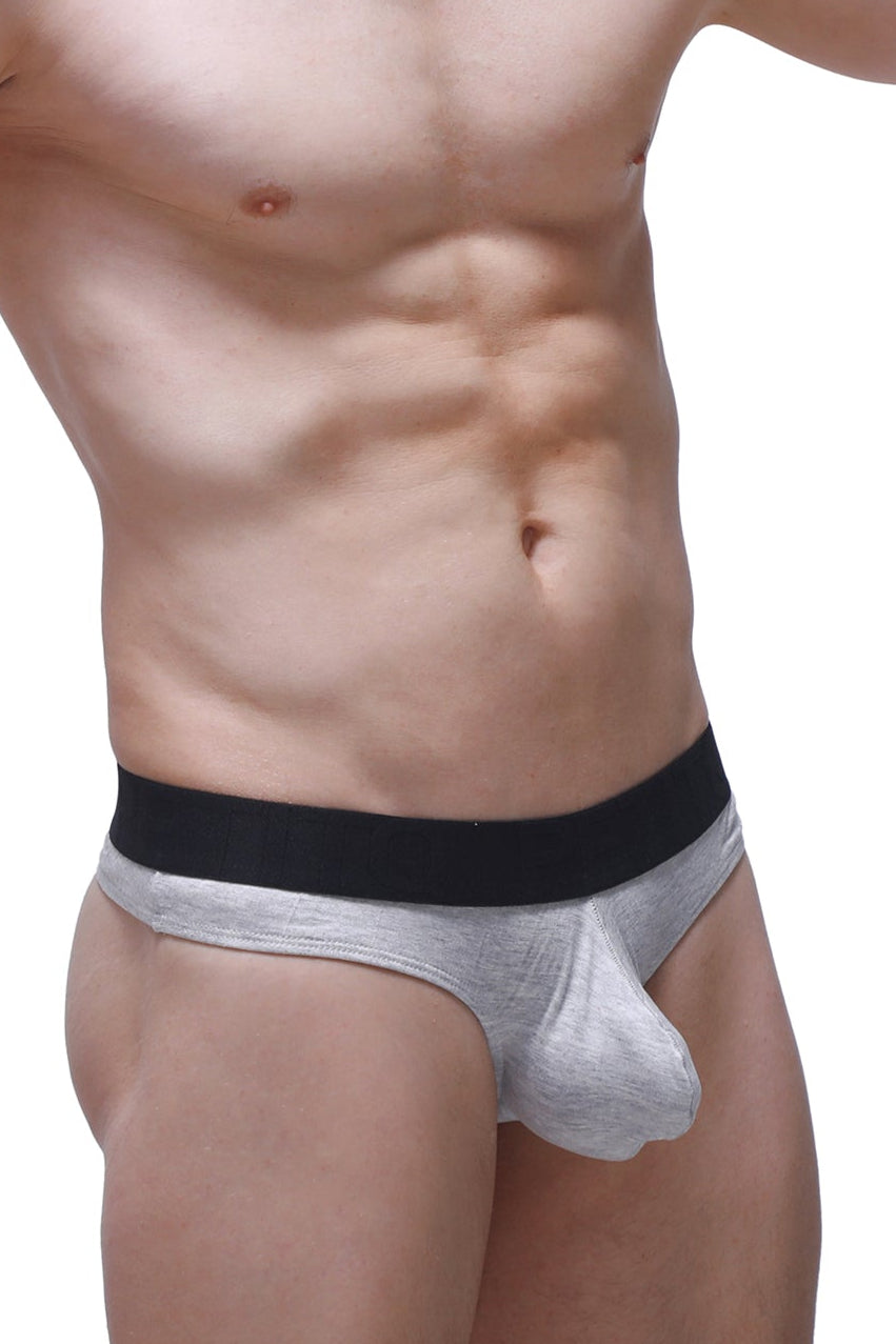 String Dome Modal Grey - PetitQ Underwear - Lingerie masculine sexy et sous-vêtements pour homme originaux