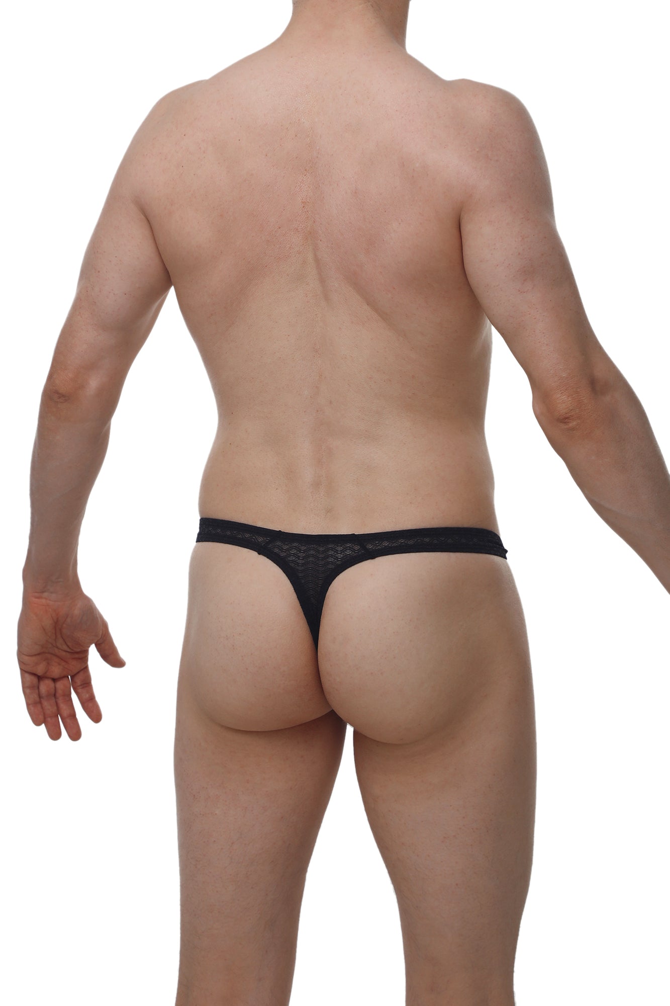 String Tower Macra Noir - PetitQ Underwear - Lingerie masculine sexy et sous-vêtements pour homme originaux
