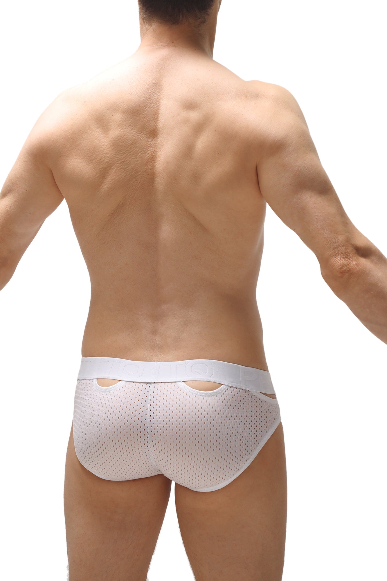 Slip Malans Bee Blanc - PetitQ Underwear - Lingerie masculine sexy et sous-vêtements pour homme originaux