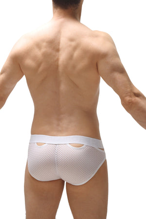 Slip Malans Bee Blanc - PetitQ Underwear - Lingerie masculine sexy et sous-vêtements pour homme originaux
