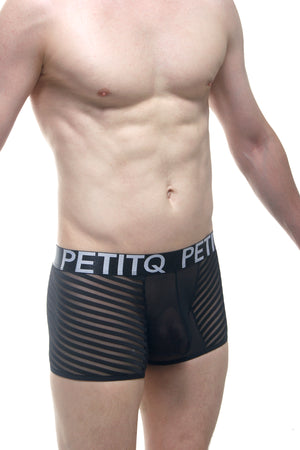 Boxer Mosnay Noir - PetitQ Underwear - Lingerie masculine sexy et sous-vêtements pour homme originaux