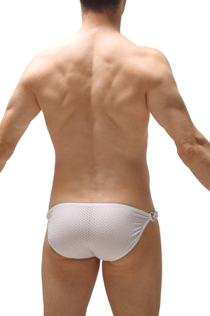 Bikini Chaines Bee Blanc - PetitQ Underwear - Lingerie masculine sexy et sous-vêtements pour homme originaux