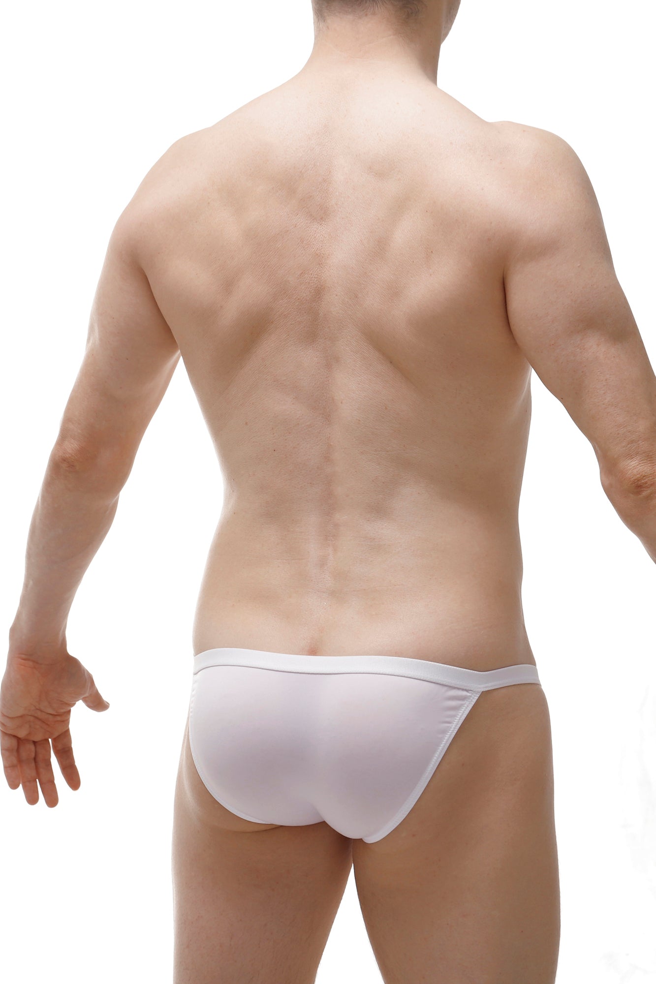 Bikini Ladon Plum Blanc - PetitQ Underwear - Lingerie masculine sexy et sous-vêtements pour homme originaux