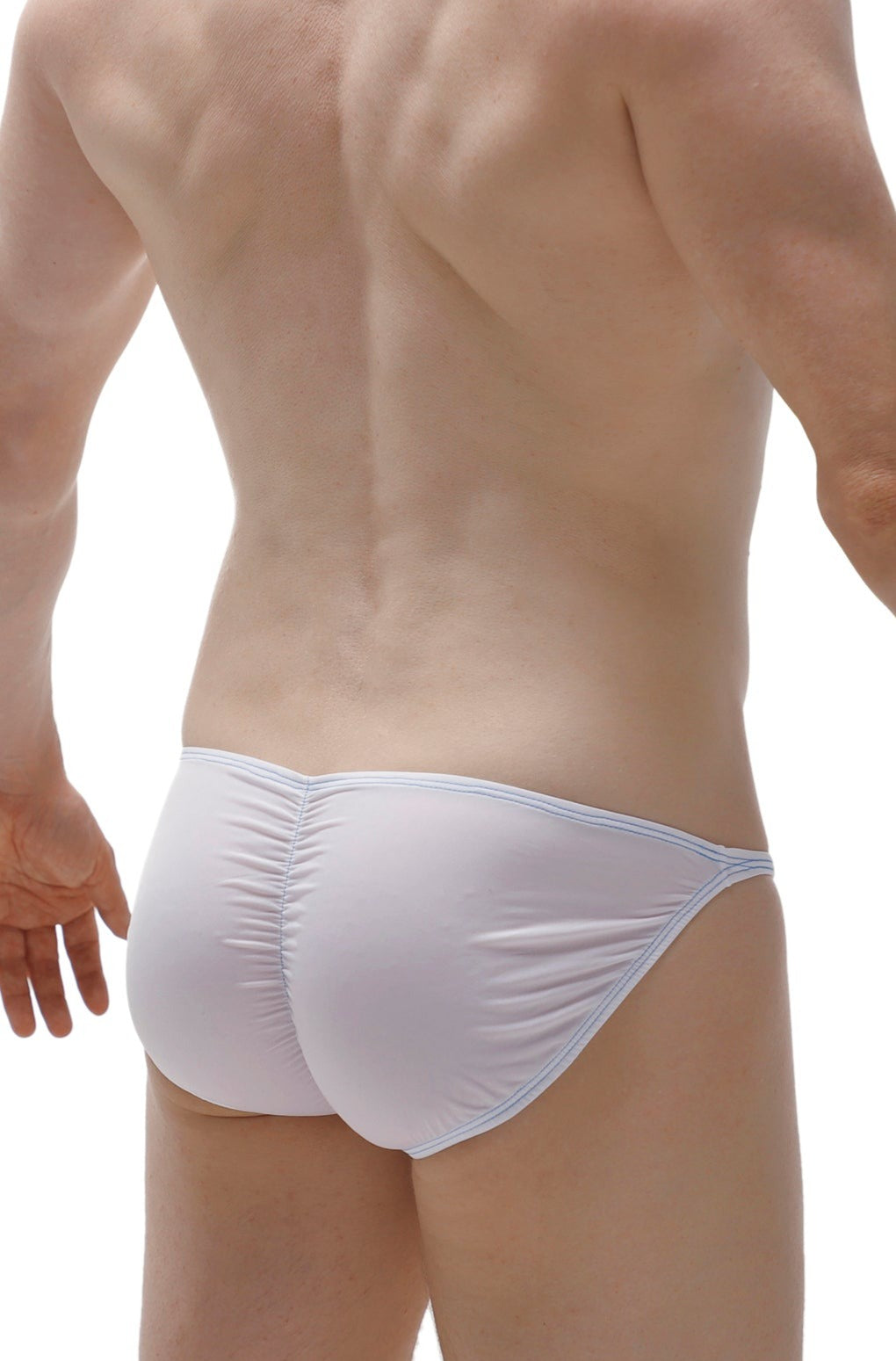 Bikini Lhery Bulan Plum Blanc - PetitQ Underwear - Lingerie masculine sexy et sous-vêtements pour homme originaux