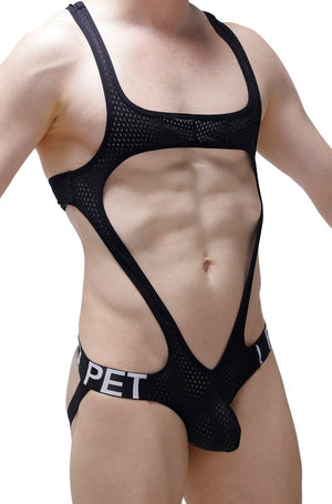 Body Jockstring Oze Durtol Noir - PetitQ Underwear - Lingerie masculine sexy et sous-vêtements pour homme originaux