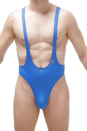 Body String Gonzac Plum Bleu - PetitQ Underwear - Lingerie masculine sexy et sous-vêtements pour homme originaux