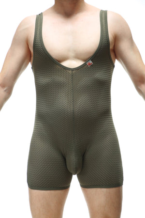 Bodyboxer Bee Vert - PetitQ Underwear - Lingerie masculine sexy et sous-vêtements pour homme originaux