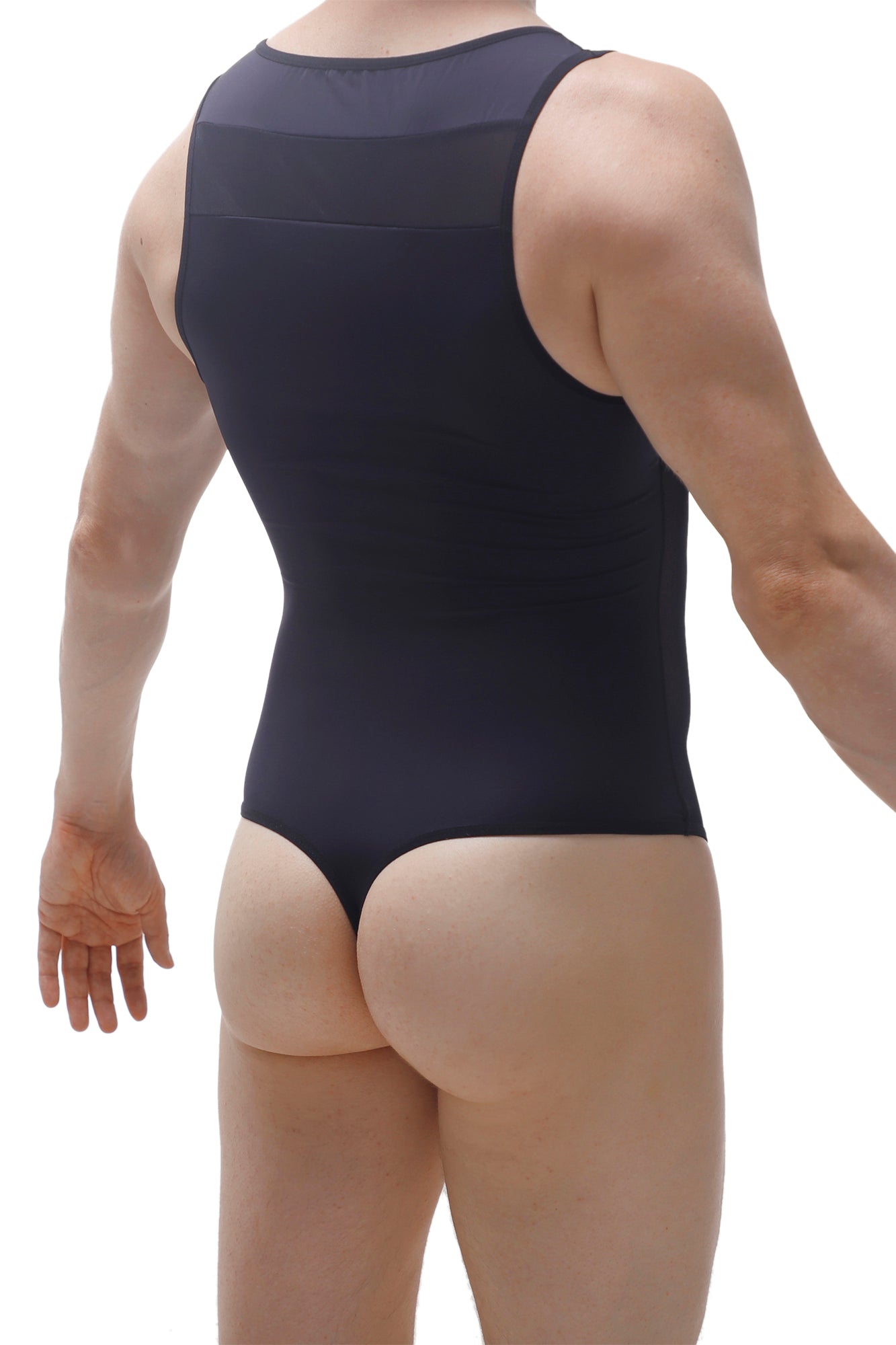 Body Raix Noir - PetitQ Underwear - Lingerie masculine sexy et sous-vêtements pour homme originaux