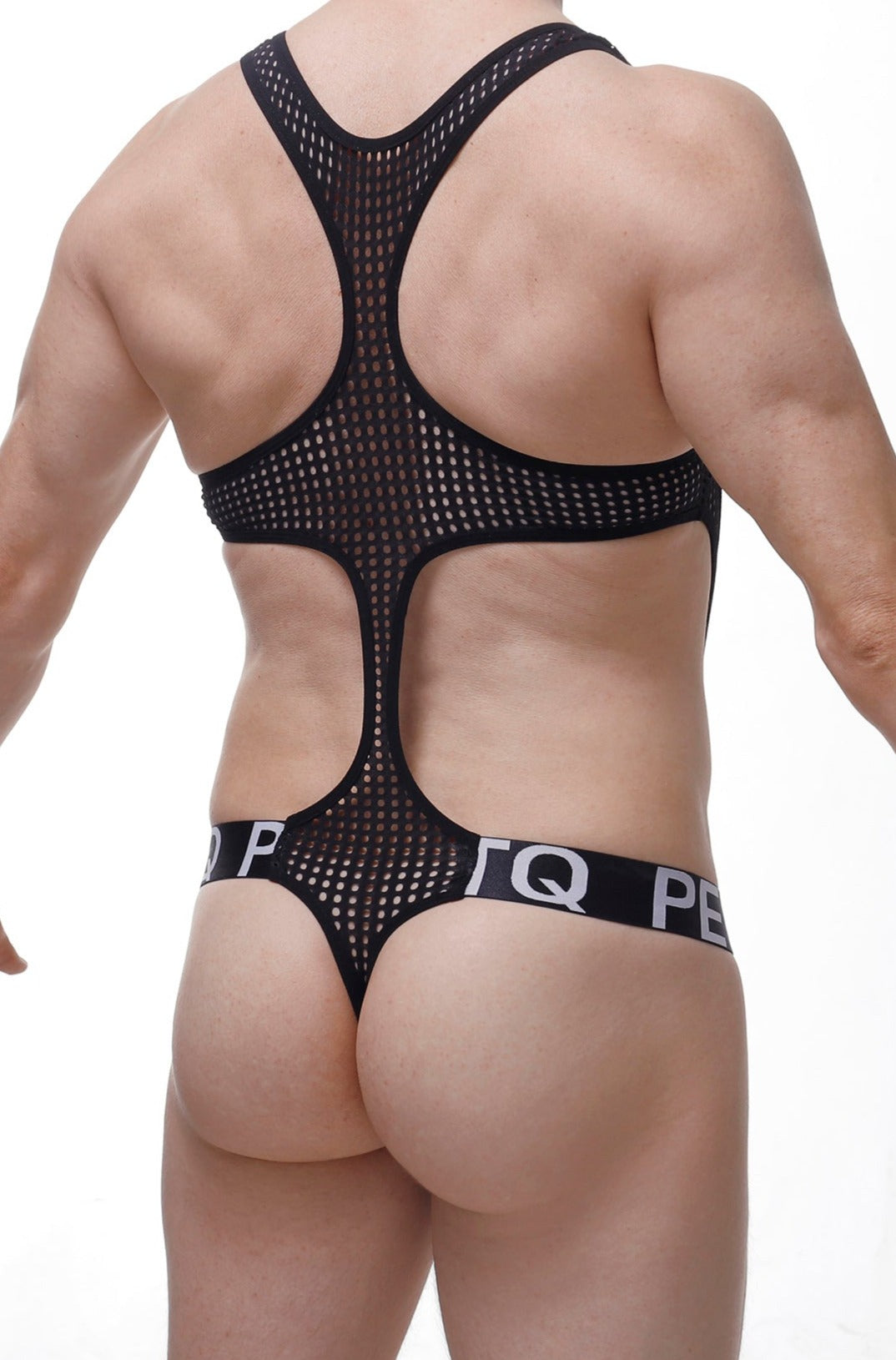 Bodystring Oze Durtol Noir - PetitQ Underwear - Lingerie masculine sexy et sous-vêtements pour homme originaux