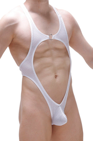 Body String Journy Bee Blanc - PetitQ Underwear - Lingerie masculine sexy et sous-vêtements pour homme originaux