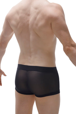 Boxer Cockring Net Noir Detachable - PetitQ Underwear - Lingerie masculine sexy et sous-vêtements pour homme originaux