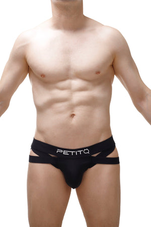 JockString Bost Noir - PetitQ Underwear - Lingerie masculine sexy et sous-vêtements pour homme originaux