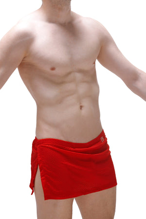 Pagne Bee Rouge avec Jockstrap - PetitQ Underwear - Lingerie masculine sexy et sous-vêtements pour homme originaux