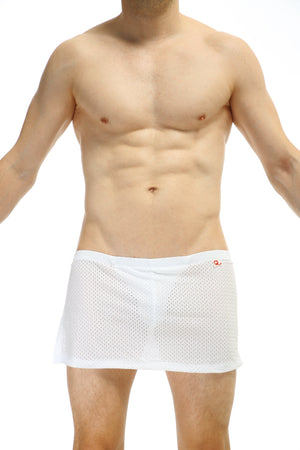 Pagne Bee Blanc avec Jockstrap - PetitQ Underwear - Lingerie masculine sexy et sous-vêtements pour homme originaux