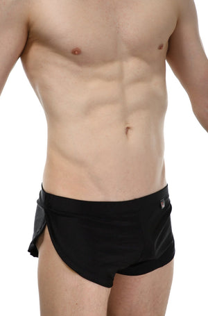 Running Short Noir - PetitQ Underwear - Lingerie masculine sexy et sous-vêtements pour homme originaux