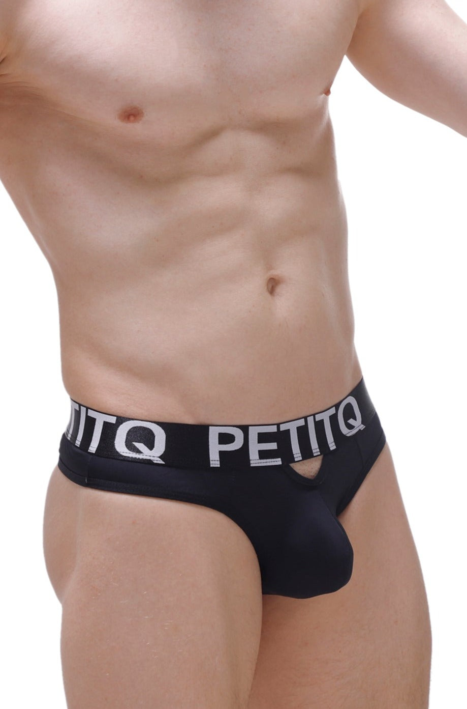 String Moree Noir - PetitQ Underwear - Lingerie masculine sexy et sous-vêtements pour homme originaux