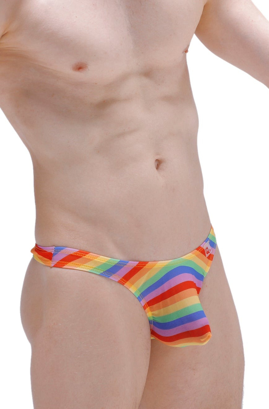 String Chill Net Rainbow - PetitQ Underwear - Lingerie masculine sexy et sous-vêtements pour homme originaux