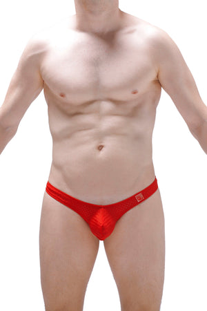 String Dome Bee Rouge - PetitQ Underwear - Lingerie masculine sexy et sous-vêtements pour homme originaux
