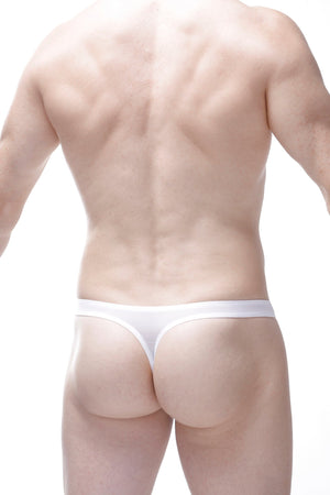 String Balan Plum Blanc - PetitQ Underwear - Lingerie masculine sexy et sous-vêtements pour homme originaux