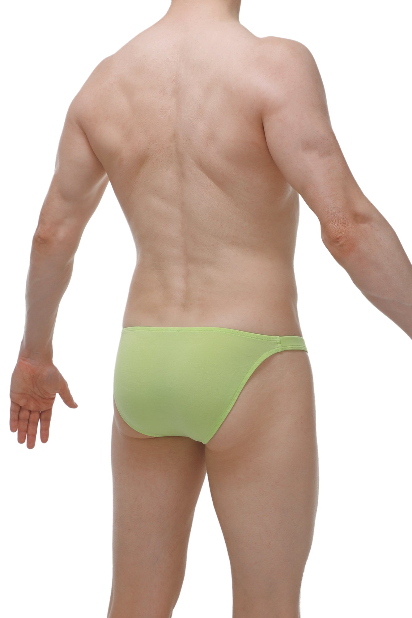Bikini Bessas Bamboo Vert Pomme - PetitQ Underwear - Lingerie masculine sexy et sous-vêtements pour homme originaux