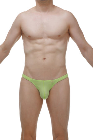 Bikini Bessas Bamboo Vert Pomme - PetitQ Underwear - Lingerie masculine sexy et sous-vêtements pour homme originaux