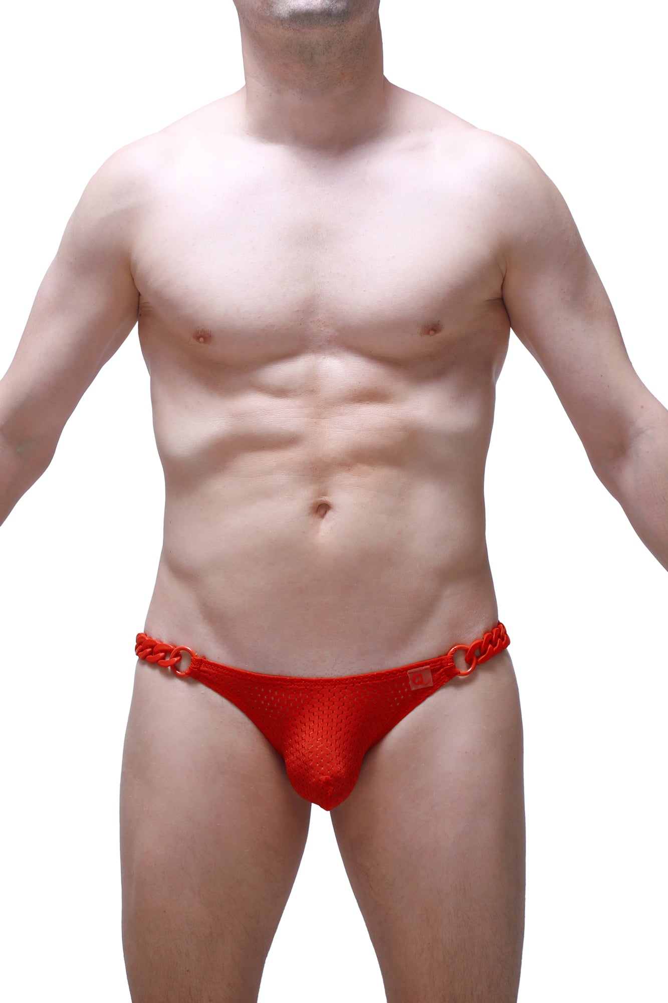 Bikin Chaînes Bee Rouge - PetitQ Underwear - Lingerie masculine sexy et sous-vêtements pour homme originaux